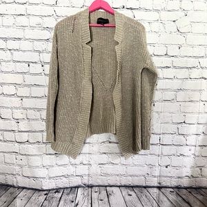 ABSOLUTELY. Tan cardigan. Size M